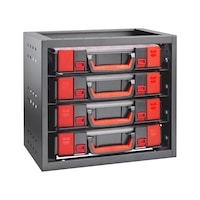 Case module with integrated support brackets