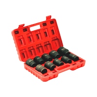 3/4 inch metric hexagon impact socket set, 10 pieces