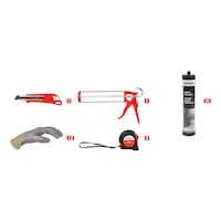 Kit chimici con guanti