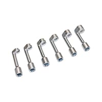 Injection line wrench set 6 pieces