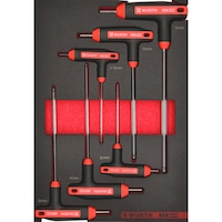 Surt. llaves hex. mango T 4.4.1, 6 pzs. REDSTRIPE