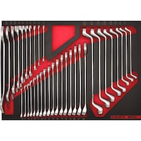 Mixed wrench ellip. set 8.4.1 WR4 35pcs REDSTRIPE