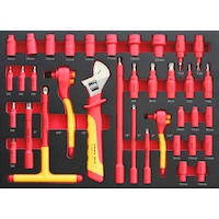 Socket wrnch 3/8+1/4 VDE set 36pcs 8.4.1 REDSTRIPE