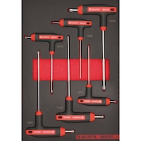 Screwdriver T-handle TX asmt 4.4.1 6pcs REDSTRIPE