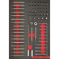 Bit 1/4 inch and 10mm set 4.4.1 74pcs REDSTRIPE