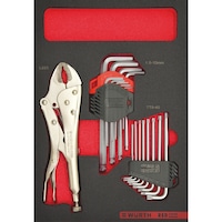 Allen key+lock. plier set 4.4.1 AK1 18pc REDSTRIPE