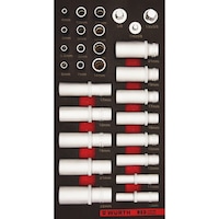 Socket wrench long set 3.4.1 28pcs REDSTRIPE