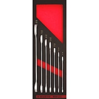 Dble open-end wrnch ellip asmt 2.4.1 7pc REDSTRIPE