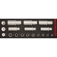 Socket wrench long set 2.4.1 18pcs REDSTRIPE