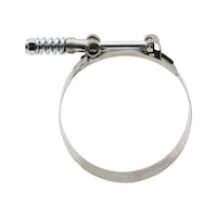 Hose clamp with spring REDSTRIPE
