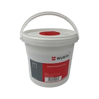Cleaning wipes in bucket