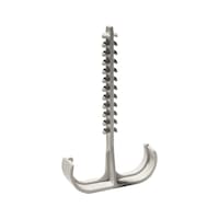 Push-fit anchor clip for double tube Schnabl