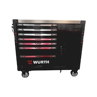 Workshop trolley Robust w. stainless steel worktop