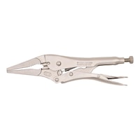 Locking pliers with long jaws welded REDSTRIPE
