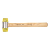 Soft-face hammer with PVC head REDSTRIPE