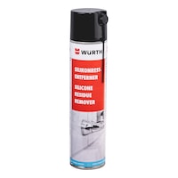 Silicone residue remover aerosol can