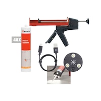 Kit stucco leggero con pistola e lampada