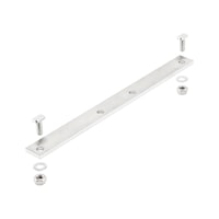 Straight skirting board connector for Würth railing system/edge protection system