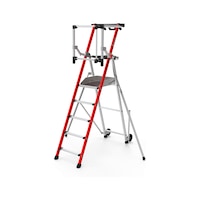 PIRL leichte fahrbare Podestleiter