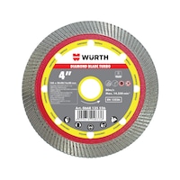 Diamond cutting disc tiles extra thin Turbo