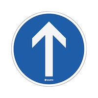 Vloersticker - richting