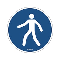 Vloersticker - Gebruik voetpad