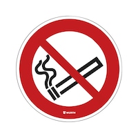 Floor sign - No smoking