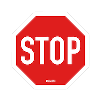 Vloersticker - STOP