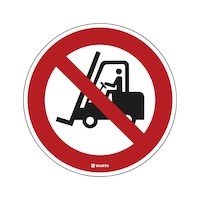 Floor sign - Industrial trucks prohibited