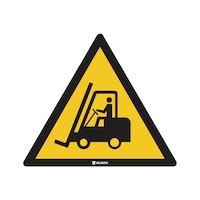 Floor sign - Warning: industrial trucks