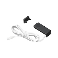KIT con sensore dimmer IR cablato (cavo di collegamento 3000mm) e terminale di chiusura per il profilo luminoso UBL-24-14-Moove1