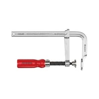 All-steel screw clamp with wooden handle