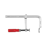 All-steel screw clamp with wooden handle