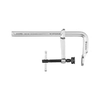 Solid steel screw clamp, T-handle, heavy-duty