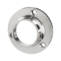 Wardrobe rail support die-cast zinc round