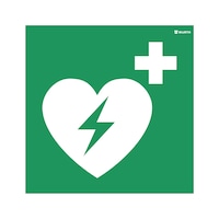 Rescue sign - defibrillator