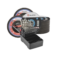 Material processing set steel 75pcs