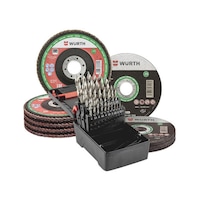 Material processing set stainless steel, 75pcs