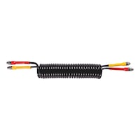 Pneumatic spiral double line black