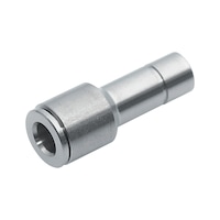 Straight plug connector, stainless steel