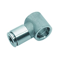 Stainless steel ring-plug connector with internal thread