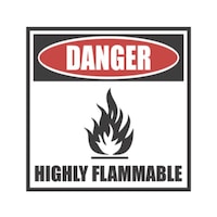Workplace Safety Signage Danger - Flammable
