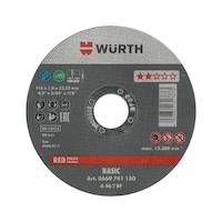 Cutting Disc for Steel & Stainless Steel REDSTRIPE BASIC