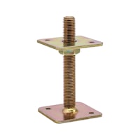 Post holder adjustable zinc plated