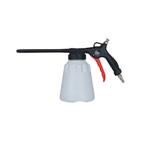 Pneumatic foam cleaning gun