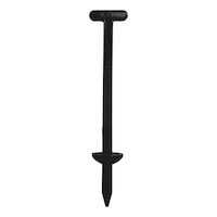 Cable tie self-locking with buttom head