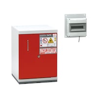 Safety cabinet type 90 for rech. batteries Bench