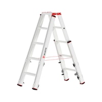 Free-standing ladder with steps for stairs