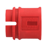 Stroke adjustment HNG lever riveter