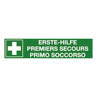 First Aid information sign